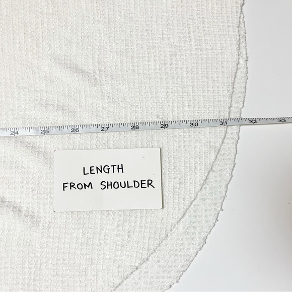 Free People Spring Valley Thermal Top Large Ivory flowy lace lightweight boho - Picture 9 of 10